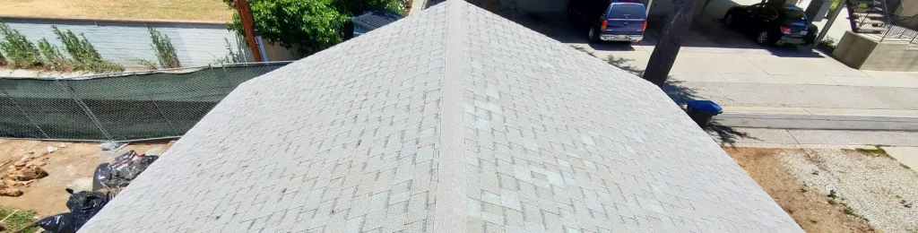 roofing contractor finished project